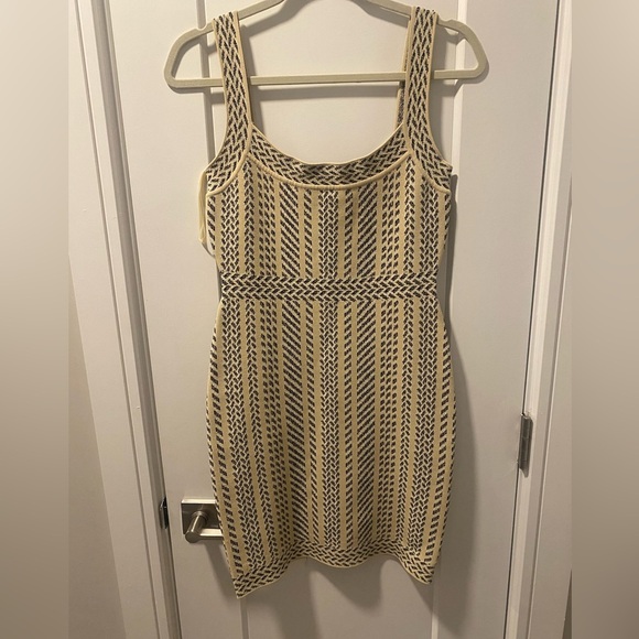 BCBGMaxAzria Striped Mini Dress Bodycon - Picture 1 of 3